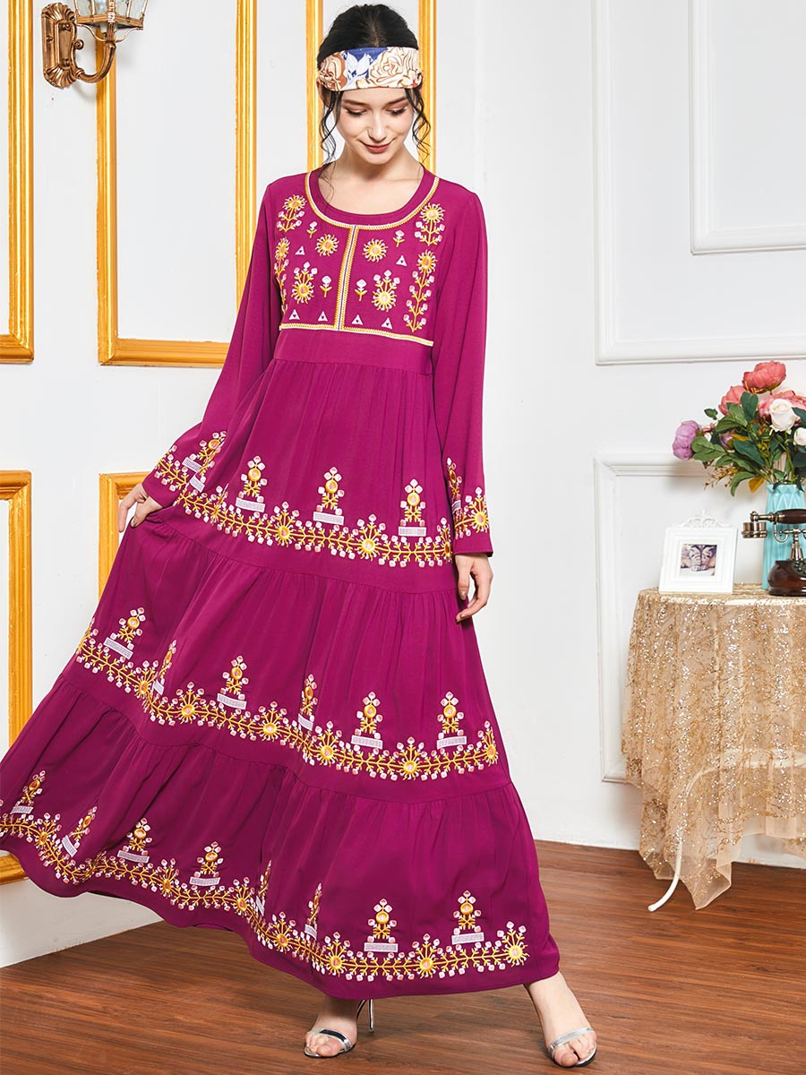  Vetement Femme Turkish Borka Kebaya Maleisie Prayer Clothes Women Modest Dubai Vêtements Robe Femme Musulman Embroidery Islamic Clothing Maxi Dress Abaya
