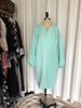 2022 Muslim New Autumn And Winter Long Sleeve Green Foreign Trade Middle East Muslim Embroidery Air Cotton Coat Women