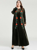  Turkish Dubai Fabric Burka Femme Turkish Hijabi Modest Musulmane Islamic Clothing Vetements Burqa Fashion Kaftan Borka Cotton Muslim Dresses Women Maxi Dress Abaya