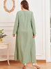  Musulmane Islamic Clothing Vetements Turkish Cotton Kaftan Femme Dubai Turkish Modest Burka Fabric Women Fashion Muslim Dresses Borka Hijabi Burqa Maxi Dress Abaya