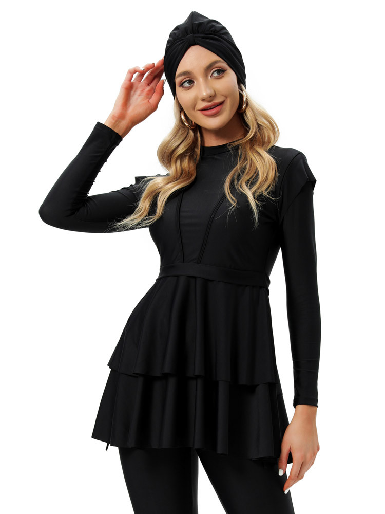 Wholesale Plus Size Muslim Lady Islamic Women's Modest Fashion Swimwear Burkini
