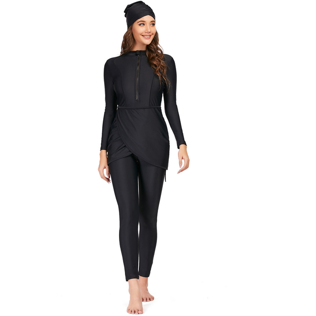 Swimsuits Plus Size Modest Women's Full Cover Wholesale Muslim Beach Islamic Swimwear Burkini