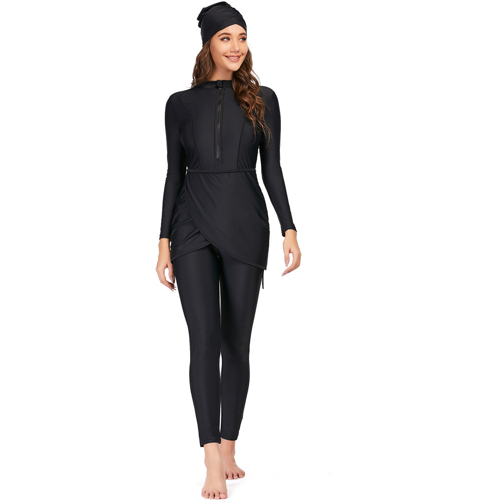 Swimsuits Plus Size Modest Women's Full Cover Wholesale Muslim Beach Islamic Swimwear Burkini