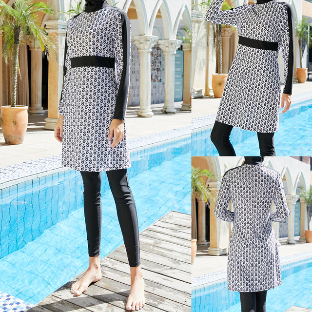Modest Swimwear Islamic Women's Wholesale Muslim Swimsuits Plus Size Full Cover Beach Burkini