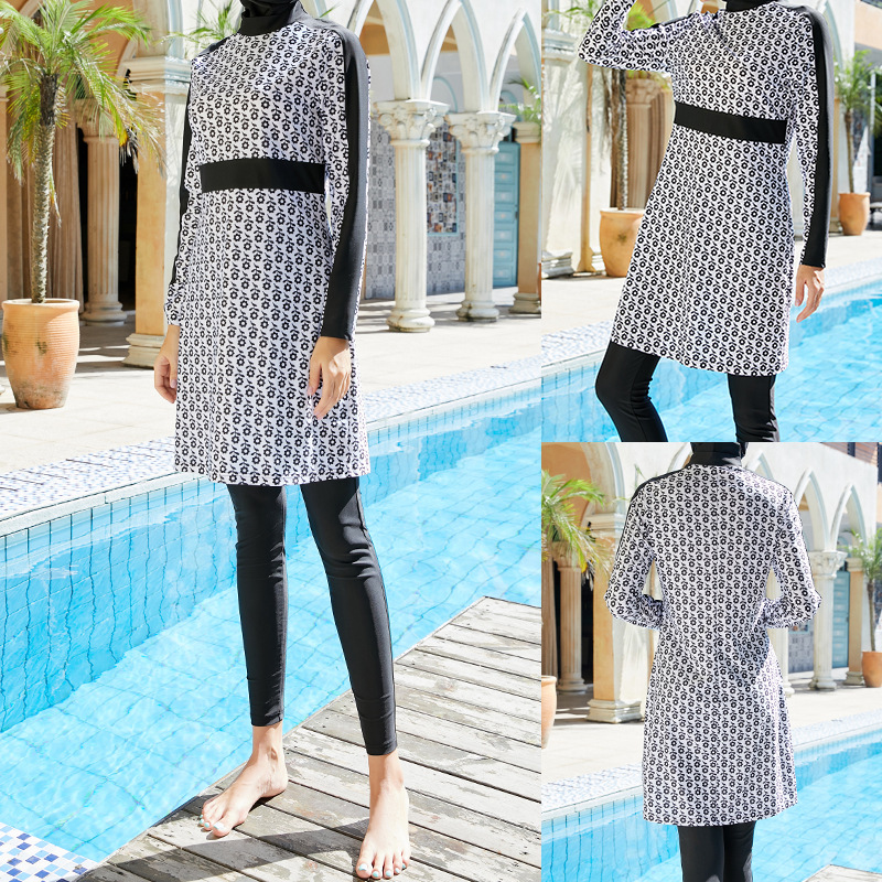 Modest Swimwear Islamic Women's Wholesale Muslim Swimsuits Plus Size Full Cover Beach Burkini