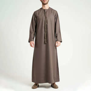 Wholeale Fashion Abaya Muslim Robe Men Thobes Islamic Clothing Men Thobe