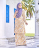 SIPO Eid New Design Malaysia Pahang Muslim Perempuan Print Floral Dress Modern Baju Kurung for Islamic Arab Turkey Dubai Women