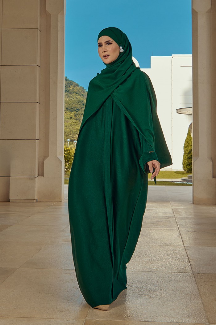 Abaya Aisyah - Emerald Green (4)
