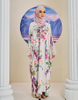 SIPO Eid Stylish Elegant Traditional Embroidered And Printed Floral Pattern Silk Muslim Wear Islamic Wear Kaftan