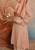 SIPO Eid New Design Malaysia Baju Kurung Flare Kurung with Princess Cut Bubble Sleeves Embroidery with Metallic Thread Muslim Women Dresses Modern Kurung