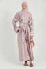 SIPO Demure Custom Modest Women Solid Color Abaya Women Muslim Dress Femme Two Pieces Abaya Set High Quality Maxi Dress