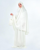 SIPO Islamic Border Embroidery Telekung Malaysia Jubah Satin Fabric Muslim Women dress Telekung