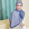 SIPO New Print Design Premium Bawal Cotton Voile Printed Hijab Malaysia Muslim Voile Print Sqare Scarf For Women