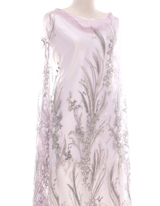 Embroidery Lace KINSLEY BEADED LACE IN DUSTY PURLE
