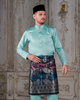 Customization Baju Melayu Tailored Fit Aqua Blue