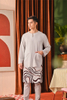 SIPO 2024 Eid Malaysia Boutique Combination Set Clothing Men's Kurta with Key-Hole Neckline And Button Detail