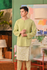SIPO 2024 Malaysia Clothing Men Traditional Islamic Satin Kurta Suits Baju Malayu