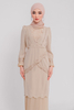 SIPO Wholesale Luxury 2024 Latest Elegant Embroidery Malaysia Modern Baju Kurung Islamic Clothing for Women 