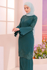 SIPO New Design Wholesale Malaysia Baju Kurung Twill Crepe Eid Women Fashion Muslim Long Sleeves Women Drerss