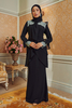 SIPO Custom Fish-Tail Kurung Moden with Back Zip Shirt Stretchable Waist Skirt And Elegant Satin Pleats