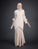 SIPO Factory Price Mini Baju Kurung Lace Beaded Top Customisable Chiffon Dress Ballon Sleeve with Puff From Malaysia