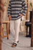 SIPO Contemporary Men's Batik Kurta Key-Hole Neckline And Button Detail Eid Malaysia Kurta