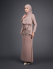 SIPO New Design Malaysia's Chic Elegance Mini Kurung with Tied Knot Waistline And Soft French Lace Accents Baju Kurung Modern