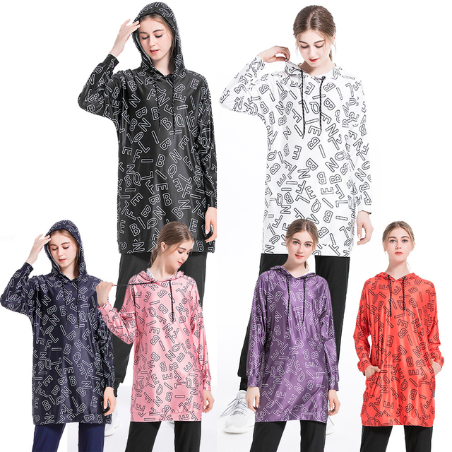 SIPO Free Shipping Long Blouse Muslim Sports Jackets Knit Fabric Islamic Clothing Women Sportswear Dubai Abaya