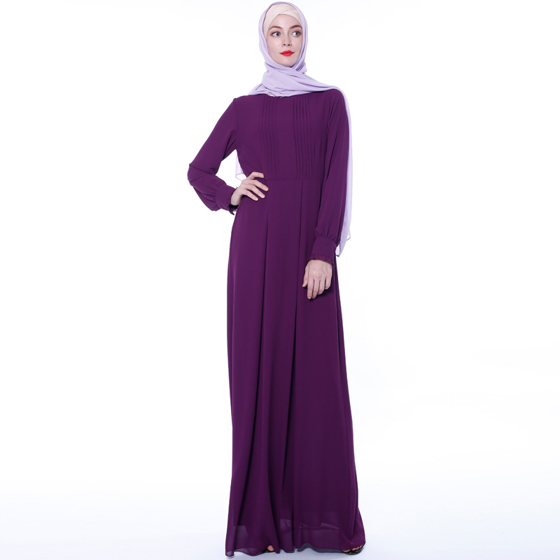 Beading Lace Sleeveless Muslim Islamic Abaya Maxi Dress Modest Dress
