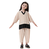 Arab Southeast Asian Islamic Clothing Girl's Harlan Pants Shirt Muslim Clothes Set For Kids