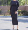 New Model Fashion Women Long Sleeves Bodycon Elegant Inner Dresses Islamic Clothing