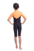 Turkish Girls Kids V-Neck Zipper Fashionable Color Stitching Design Muslim Islamic Swimsuit Swimwear