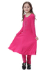Children Maxi Full Length Long Sleeve Muslim Islamic Kids Abaya Suit Baby Girls Clothes Set