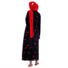 2021 Embroider Pearl Chiffon Open Abaya Muslim Malaysia Islamic Clothing