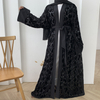 Middle East Muslim Modest Islamic Dubai Arab Cardigan Open Abaya Kimono