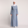 Wholesale Fashion Striped Summer Casual Pattern Popular Muslim Abaya Islamic Women Clothing