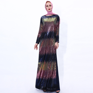 Long Sleeve Maxi Dress Islamic Clothing Muslim Dresses Abaya For Women