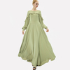 Buffon Cuff Muslim Dress Islamic Clothing Women Maxi Dresses Abaya 