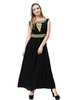 Dubai Round Neck Breathable Long Sleeve Chiffon Muslim Islamic Women Abaya Dresses Clothing