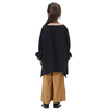Pure Color Islamic Clothing 2 Pieces Set Muslims Kids Harlan Pants Shirt Clothes Set For Girls