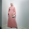 Islamic Fashion Dubai Abaya Long Sleeves Pearls Women Muslim Dresses