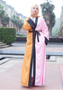Dubai Wholesale Color Robes Islamic Clothing Kimono Abaya Front Open Muslim Dresses