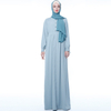 Basic Solid Color Dress Muslim Women Fashion Style Maxi Dress Modest Abaya