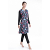Hot Selling Loose Swimsuit Conservative Long Sleeve Loose Vest Digital Printed Swimsuit