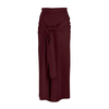 2021 Ins Popularity Modern Modest Tie Pure Color Ladies Skirt 