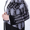 2021 New Leaf Print with Elegant Kimono Muslim Female Chiffon Stitching Cardigan