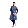 Three-piece Printed Conservative Large Size Beach Suit Muslim Swimsuit Hot-selling Casual Wear
