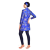 Muslim Plus Size Slim High Elastic Tight-fitting Long-sleeved Swimsuit Three-piece Printed Swimsuit