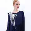 New Turkish Dress Muslim Women Chiffon Two-flower Long Skirt Modest Abaya