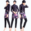 SIPO FREE SHIPPING Women Islamic Clothing Navy Color Swim Wear High Quality Ladies Modest Muslim Swimsuits